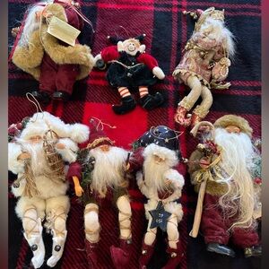 Tina Mitchell Collection Festive Santas and Elf Figurines
